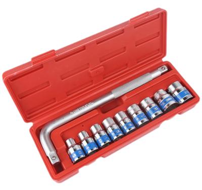 China Repair Used 10pcs Socket set Wrench Set Chrome vanadium high quality  tool set Professional  for Auto Repair for sale