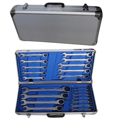 China Repair Used 22pcs Professional Hand Tool Set Combination Spanner Ratchet Wrench Set for Auto Repair for sale