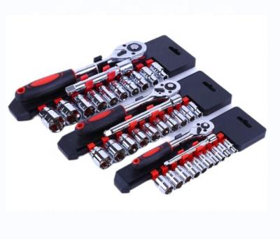 China Repair Used 12pcs 1/2  1/4  3/8 socket set 12pcs rachet wrench auto car repair hand tools for sale