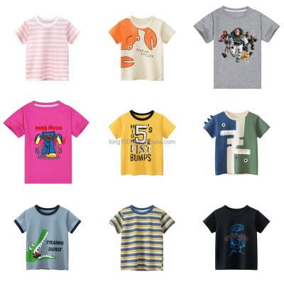 China QUICK DRY 2022 Summer Children's Short Sleeve Children's T-shirt Children's Cotton Shirt Boys Cartoon T-shirt Children's Wear for sale