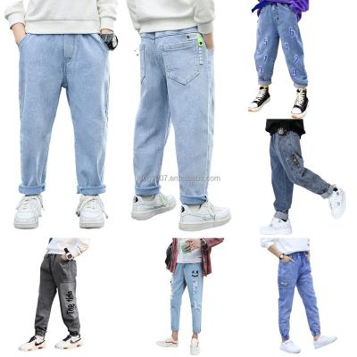 China Breathable Boys Casual Jeans Pants Drops Loose Denim Pants Kids Trousers Bottoms for sale