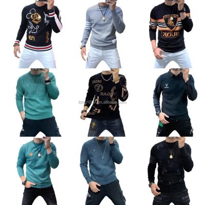 China Newest Anti-wrinkle Winter Warm Sweater Men Stretch Neck Quilting Men's Tortoise Sweater Slim Fit Patchwork Sweaters Tops Knitted Mens Pullover for sale