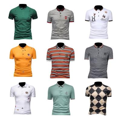 China 2022 New Cotton Summer 2022 Anti-wrinkle Men's Business Golf Sport Lapel Fashion Casual Short Sleeve Polo Shirt T for sale