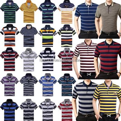 China 2023 New Summer Men's Anti-wrinkle Short Sleeve Men's Breathable Solid Color T-shirt Polo Shirt Lapel Business Casual for sale