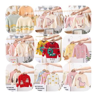 China Anti-wrinkle baby winter clothes solid kids knitted soft sweater clothing for 2 to10 years old girls turtle neck kids clothing for sale