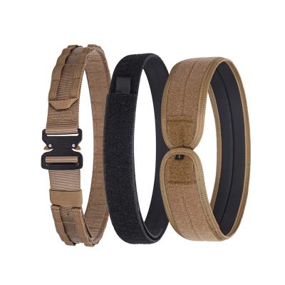 China : Men's Inner Nylon Duty Belt Police Duty Belt 500D Cordura Series Neoprene Buckle Neoprene Belt Molle Military Tactical Belt for sale