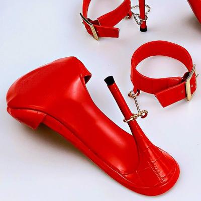 China Durable Sandals For Women Denim High Heel Sandals Slipper Lady Shoes High Heel Women's Sandals Mules for sale