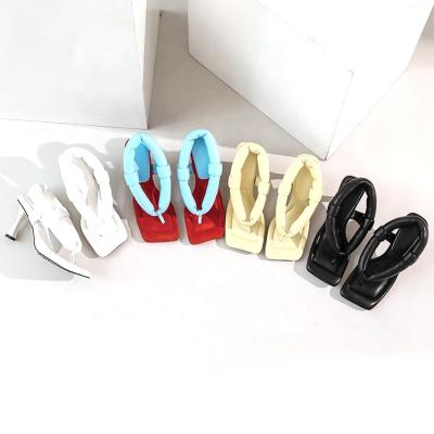 China New Arrivals Women Anti-odor Shoes 2021 Hot Selling Women's Sandals Slipper Shoe Flip Flop High Heels Sandals for sale