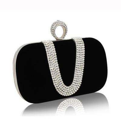 China Lady Handbag Luxury Wedding Party Prom Clutches Evening Clutches and Clutches Pinch Bling Rhinestone for sale