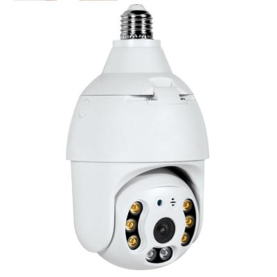 China 8MP 200W E27 Bulb Full Color Night Vision 4x Digital Auto Zoom Security Video Indoor Human Path Monitor for sale