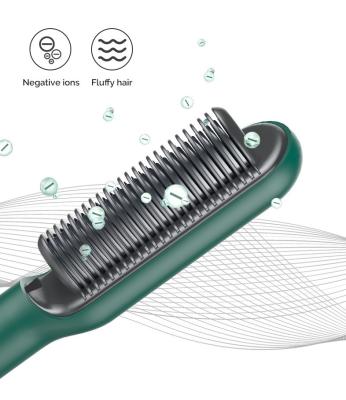 China Hotel Styler Fast Heating Hair Brush For Women Electric Hair Straightener Comb for sale