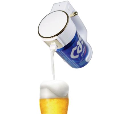 China Beer Foam Maker OEM Factory Price Hand Held Type Ultra Fine Foam Maker With Battery Powered Designed For Canned Beer for sale