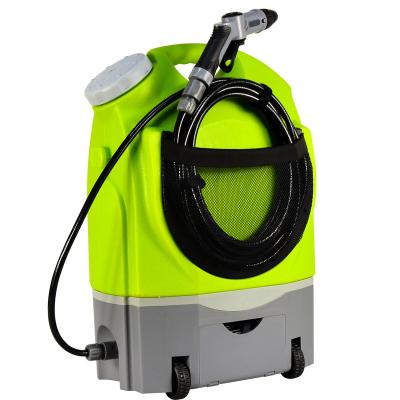 China / Portable car high pressure washer with wheels design spray gun with water tank for easy carrying for sale