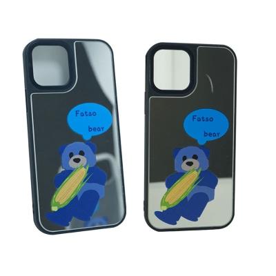 China Anti-fall Heat Press Cute Bear Acrylic Plastic UV Printing Phone Case for sale