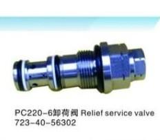 China PC220-6 Excavator Main Relief Valve 723-40-56302 Main Service Valve for sale