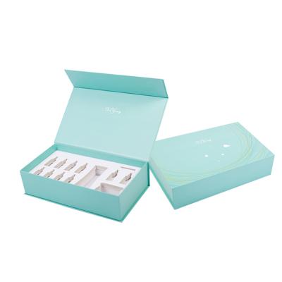 China Handmade Silver Custom Logo Cosmetic Cardboard Beauty Self-Care Subscription Packaging Boxes for sale