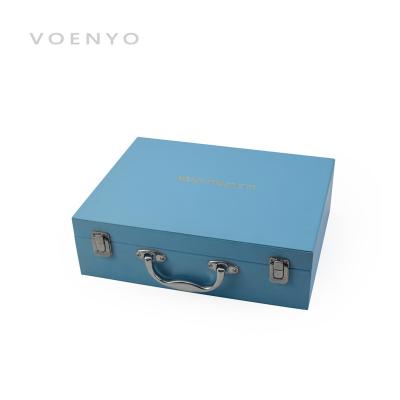 China high quality luxury leather gloss finish customization packaging box full personalized vegan leather case for sale