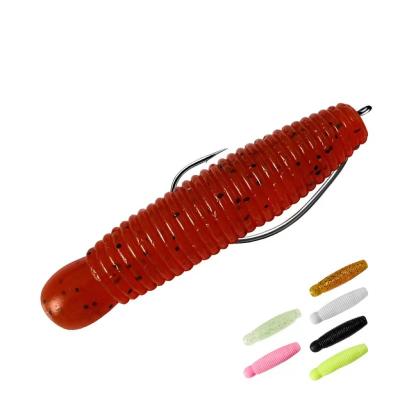 China Factory Customization Lures Luya Soft Worm Luya Bait Honeycomb Software Bass Bass Perch Blackfish GJ-1023 for sale