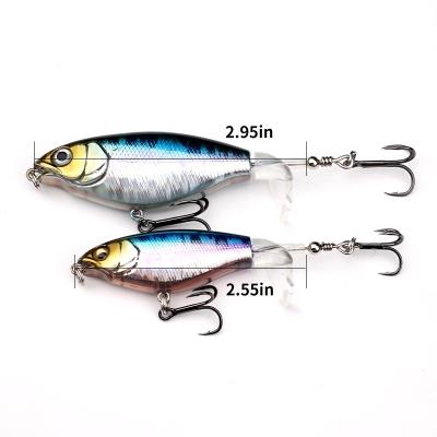 China Artificial BaitSoft Bait Soft Pencil Bait Bait Propeller Spinning Floating Tail Fishing Lure Water Top Bait BL-6010 for sale