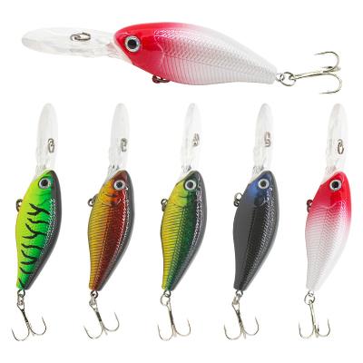 China Wholesale Prices8cm Customized 7g 5 Colors Bass Artificial Lures Fish Hard Lifelike Crankbait Fishing Lures Minnow BL-6026 for sale