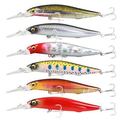 China Available in Stock Mino Simulates Hard Lures Long Distance Lug Lures Fishing LureThree Hooks BL-6030 for sale