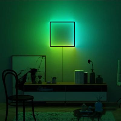 China EUROPEAN Modern Nordic Minimalist Indoor Decorative Lighting Dimmable RGB LED Bedside Colorful Wall Lamp For Bedroom for sale