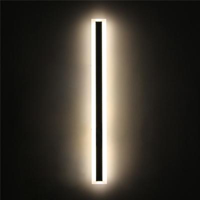 China Super-simple Wall Lamp Lights Bedside Bedroom Lighting IP44 Modern Linear LED Wall Light for sale