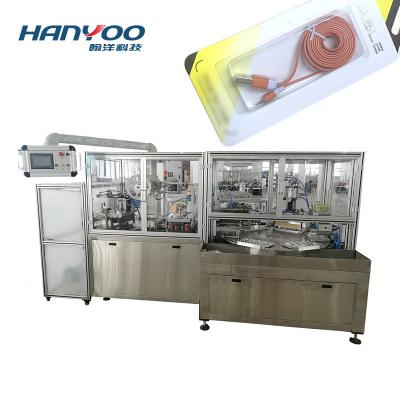 China High Efficiency HANYOO DPZ-350 Automatic Bulb Paper Plastic Packer Lock LED Combination Cable Data Machine Blister Packer Machine for sale