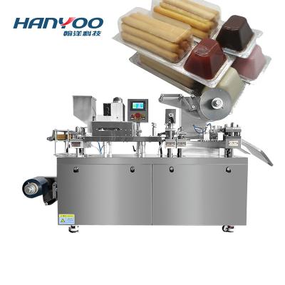 China Garment Shops HANYOO DPP-120A Small Blister Packing Tablet Chewing Gum Candy Pill Capsule PVC Alu Dressing Machine for sale