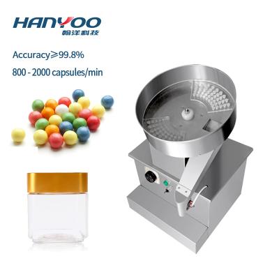 China TPD Mini Chocolate Bean Rainbow Round Soft Irregular Tablet Capsule Pill HANYOO Tablets Counters Semi Automatic Candy Chew Gun Counting Machine for sale