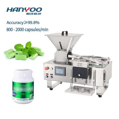 China HANYOO Capsule Capsule Pill Soft Easy Operation Tablet Milk Powder Capsule Chewing Gum Bottling Counting Machine SL-2B Soft Capsule Candy Counting Machine for sale