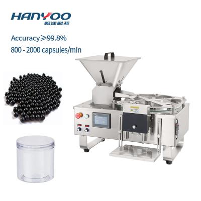 China HANYOO capsule small capsule tablet pill capsule tablet office soft candy count bottling machine and small steel balls counter for sale