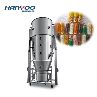 China Universal HANYOO Glatt Granules Feed Fluid Bed Granulation Machine High Shear Oscillating Fluid Bed Dryer Granulator for sale