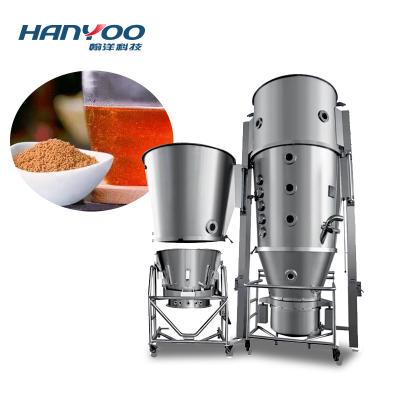 China HANYOO Granules Fluid Bed Granulator Fertilizer Granulator Machine / Drier Granulator For Washing Powder for sale