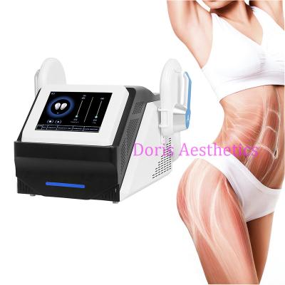 China HIEMT Pro Weight Loss 2 Handles Portable High Intensity Electromagnetic Muscle Trainer Emslim Weight Loss Slimming Machine for sale