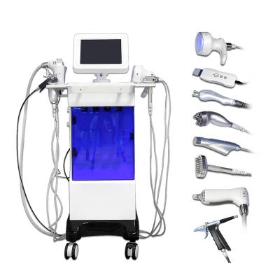 China Vertical Oxy Exfoliators Jet Peel Pure Oxygen Spa Use Ultrasonic LED Face Lifting Spa Treatment System for sale