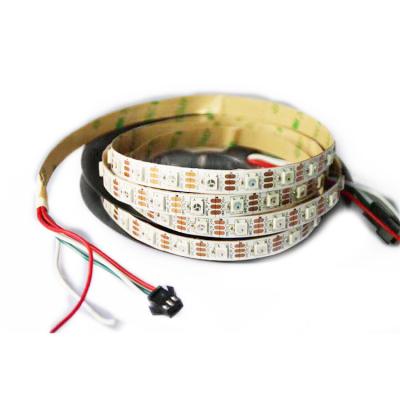 China Theme Park SK6812 RGBW Strip 4 in 1 fpcb 5V 12V Symphony IC 5050 LED White Marquee Light Integrated Programmable Strip Black for sale