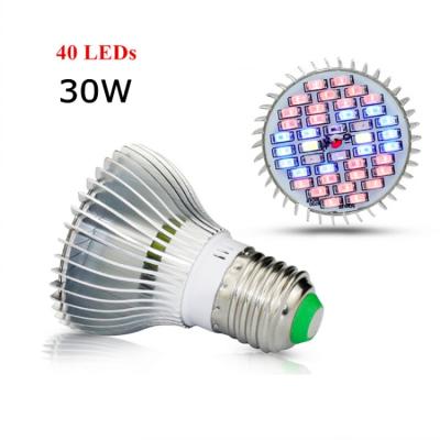 China Seed Planting Light 10W-80W Full Light General Plant Growing Lamp Bulb Screw Mouth E27 Nursery Flowerpot 5730 SMD for sale