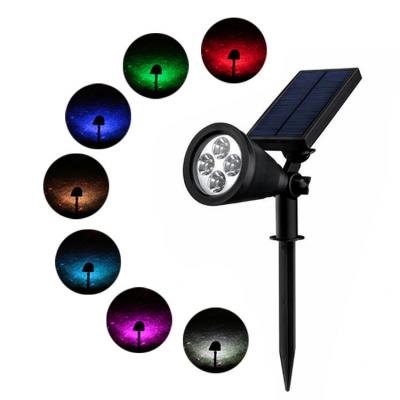 China Outdoor Solar Garden Lawn Lights Yard LED Garden Landscape Lights Decorative Colorful Wall Lights Dark and Always Bright for sale