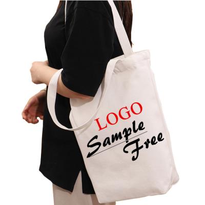 China Eco-Friendly Promotional Supermarket Designed Reusable Custom Canvas Bag Cotton Tote Shopping Bags Custom Logo for sale