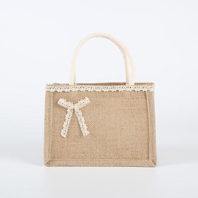 China Wholesale Handled Jute Bags For Weddings for sale