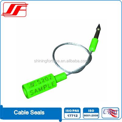 China Mechanical Seal High Security Cable Seals S202 With End Locking Device for sale