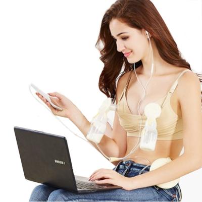 China Antibacterial Women's Nylon Seamless Yarn Free Care Breastfeeding Breastmilk Pumping Maternity Bra for sale