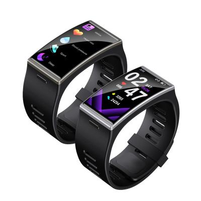 China Custom Touch Screen Smart Wear Charming Stainless Steel Men Sport Smart Wristband Women Rubber Smartphone Watch for sale