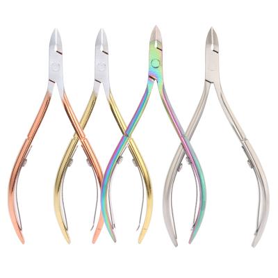 China Durable Professional Nail Tools Stainless Steel Nail Cuticle Nipper Personal Nail Care Tool for sale