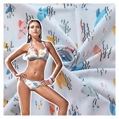 China Stretch Custom Design Digital Printing Polyester Spandex Swimwear Women s Swimwear Animal Fabric Digital Printing Cut In Pieces For Bikini for sale