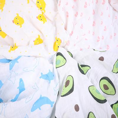 China Tear-resistant in baby 100% cotton stock gauze double gots certificate organic cotton muslin fabric for blanket for sale