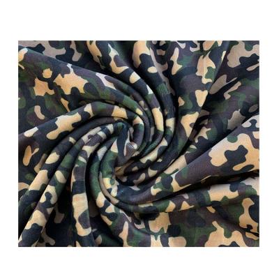 China Memory 80 Camouflage Double Cotton 20 Polyester 600d Polyester Minky Spandex Hunting Camouflage Fabric for sale