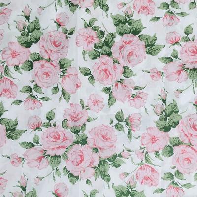 China Wholesale 2022 Freedom Anti-static Floral Print Twill Custom Organic Cotton Fabric For Garment for sale