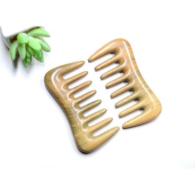 China Comfortable Custom Logo High End Wooden Pocket Scalp Massage Sandalwood Comb For Head Massage for sale